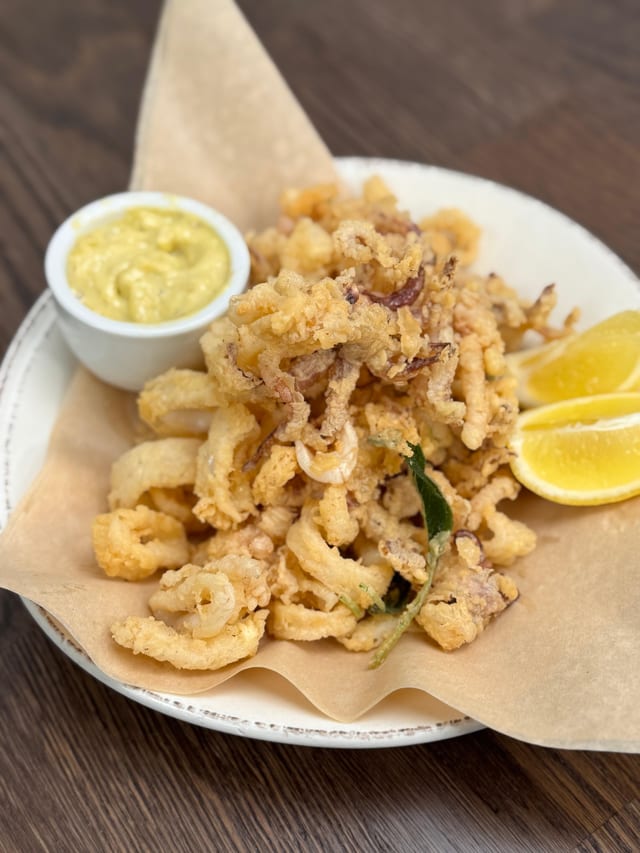 Flash Fried Calamari.