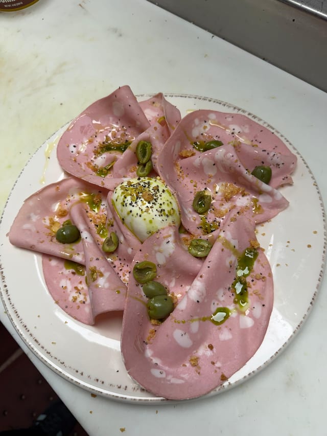 Burrata & Mortadella.